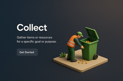 3D Scene Depicting Resource Collection with Realistic Elements