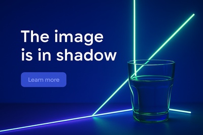 Neon Glow of Objects in Shadowy Composition