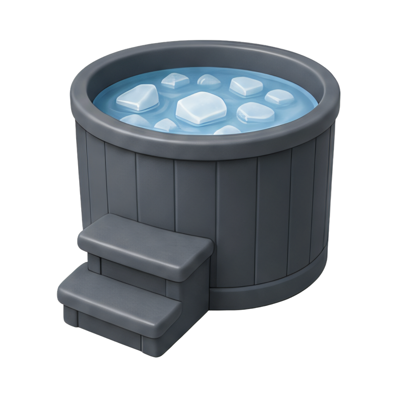 modern ice bath setup