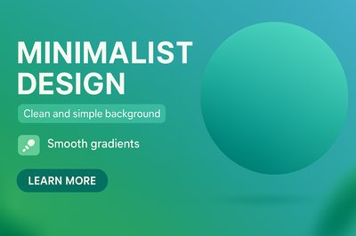 Minimalist Design Graphic Featuring Smooth Gradients