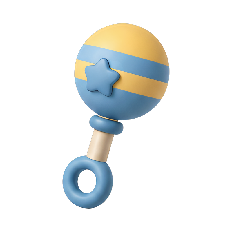 colorful baby rattle