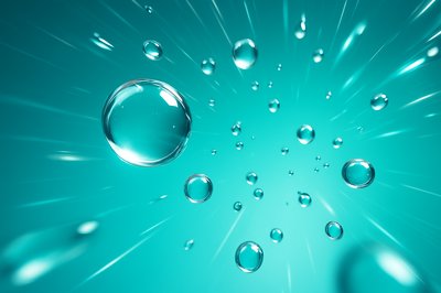 Dynamic Water Droplets on Vibrant Background