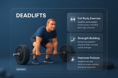 3D Illustration of Deadlifts with Informative Blocks