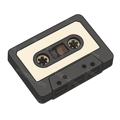 3D Icon of a Watergate Tape in Isometric View