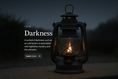 Stylish Web Page Design Featuring Darkness Theme