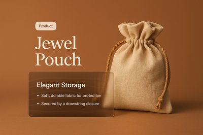 Elegant Jewel Pouch for Stylish Storage Solutions