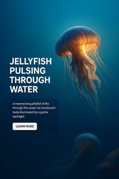 Mesmerizing Jellyfish Pulsing Through Water
