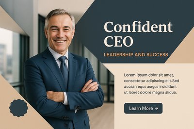 Confident CEO in Modern Office Setting