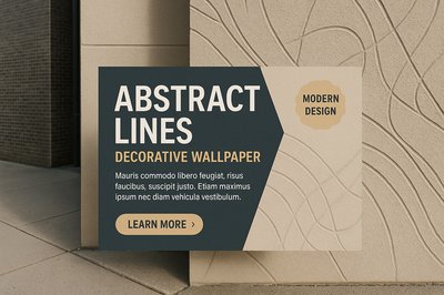 Modern Abstract Lines Decorative Wallpaper Design