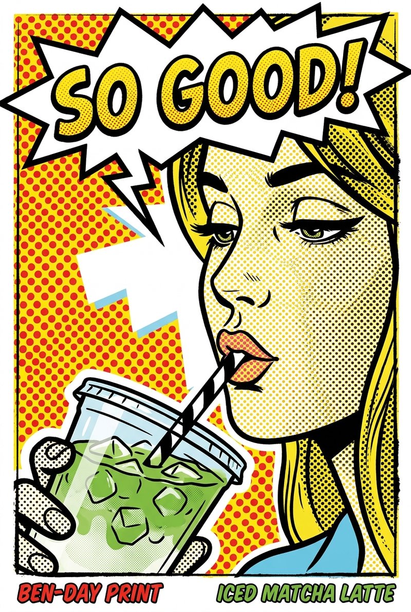Vibrant matcha tea preparation