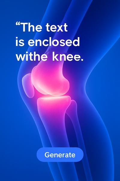 Glowing Knee Focus with Neon Pink Highlights