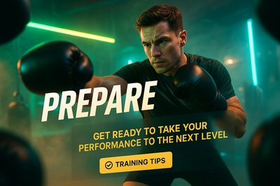 Dynamic Neon Carousel Slide Design for Training Tips