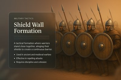 Shield Wall Formation: Military Tactics and Strategy