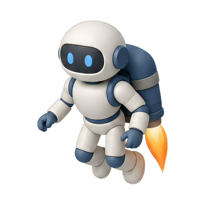 humanoid robot with jetpack