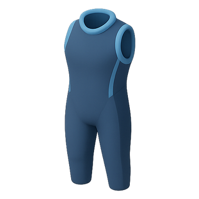Stylish Blue Athletic Bodysuit Design for Sportswear