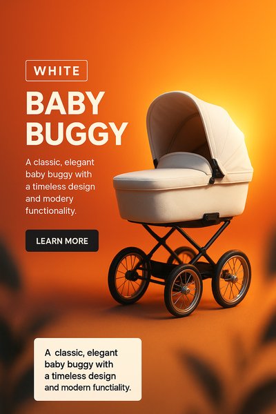 Elegant Baby Buggy with Modern Design for Parents