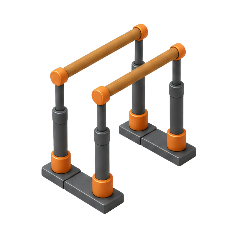 gymnastic parallel bars setup