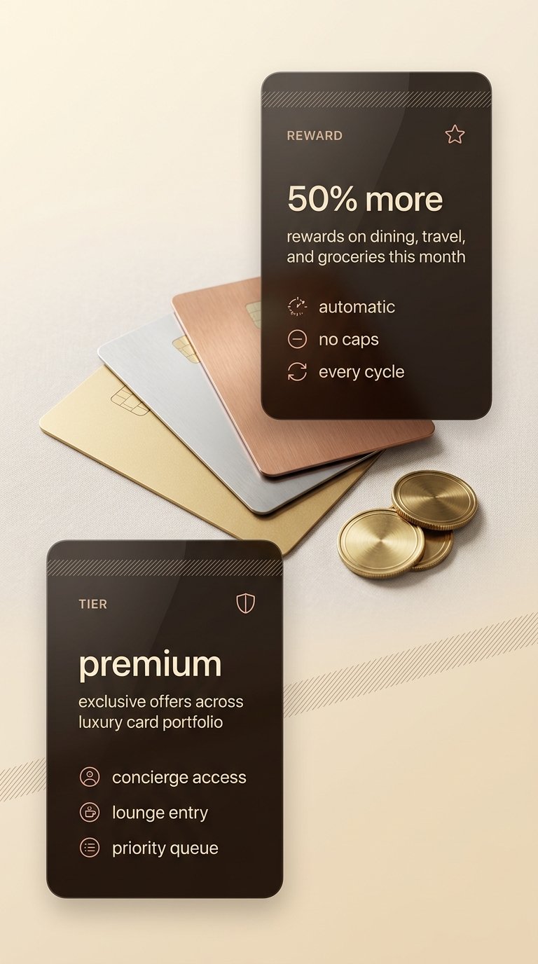Elegant Private Card Stack Display