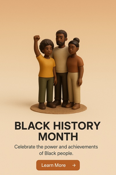 Empowering Black History Month Illustration Celebrating Community