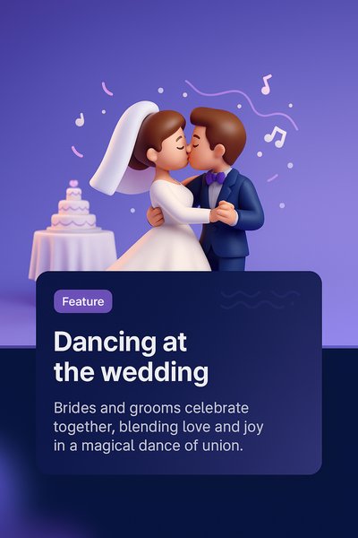 Romantic Wedding Dance of Bride and Groom