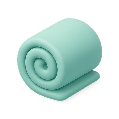 Rolled Soft Blanket in Pastel Color