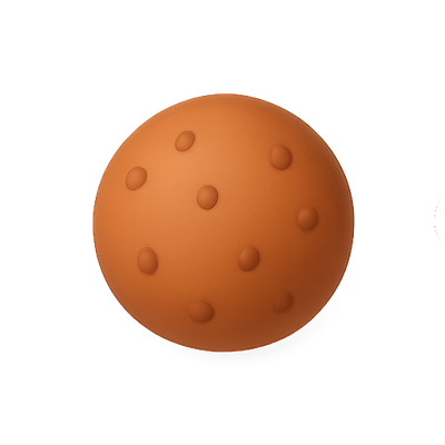 Realistic Orange Ball with Texture