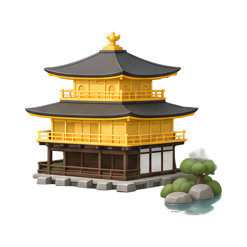 Kinkaku-ji Golden Pavilion Reflection
