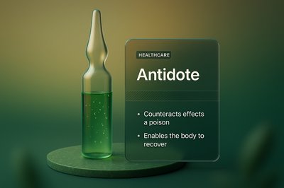 3D Illustration of Antidote with Integrated Design Elements