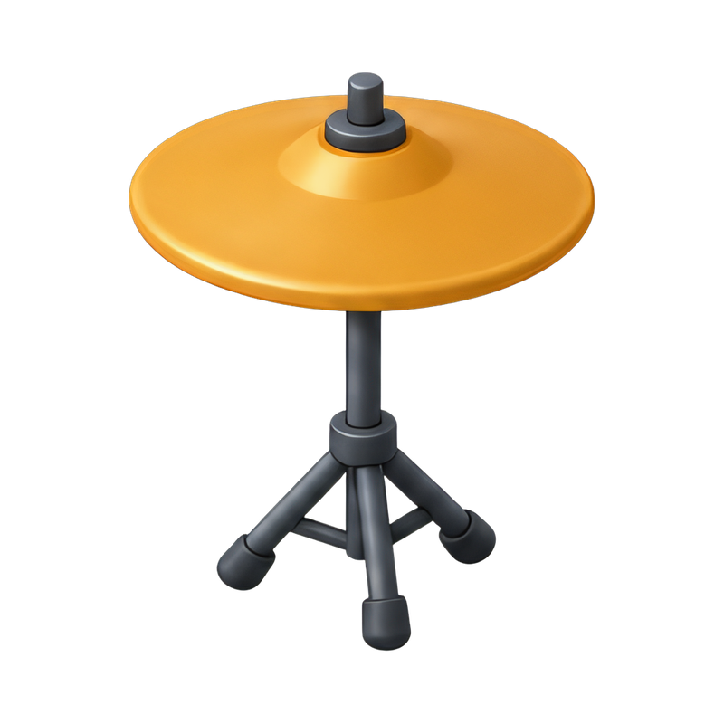 cymbal on a drum stand