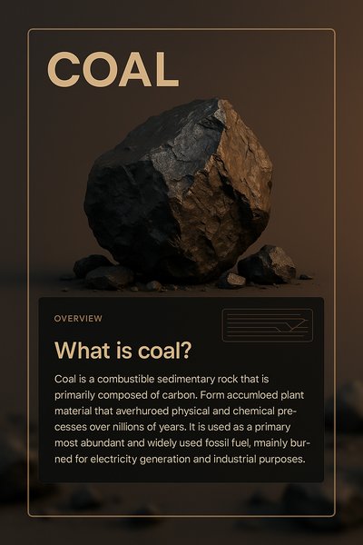 3D Coal Design Featuring Informative Overview