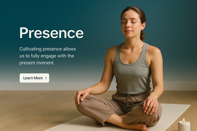 Stylish Web Page Design for Mindfulness Theme