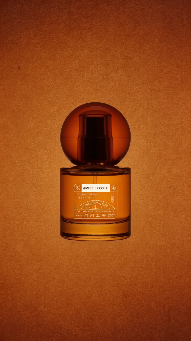 Elegant amber glass vase
