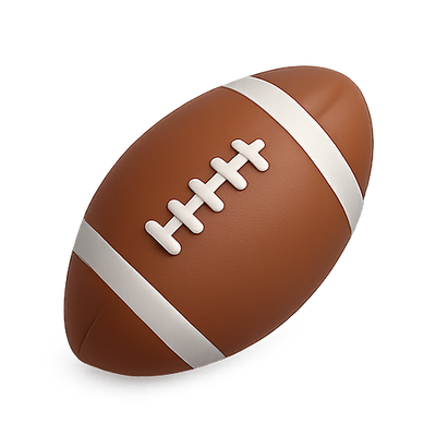 Realistic 3D Render of a Football