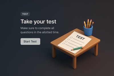 A Realistic 3D Scene with Table and Test Elements