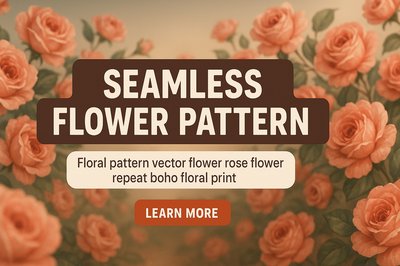 Seamless Floral Pattern Design for Textile and Wallpaper