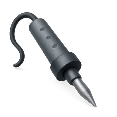 3D Soldering Iron Icon with Volumetric Design