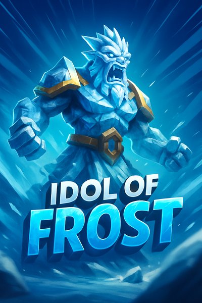 Dynamic 3D Idol of Frost with Bold Typography