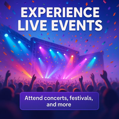 Vibrant Promotion for Live Events and Concerts