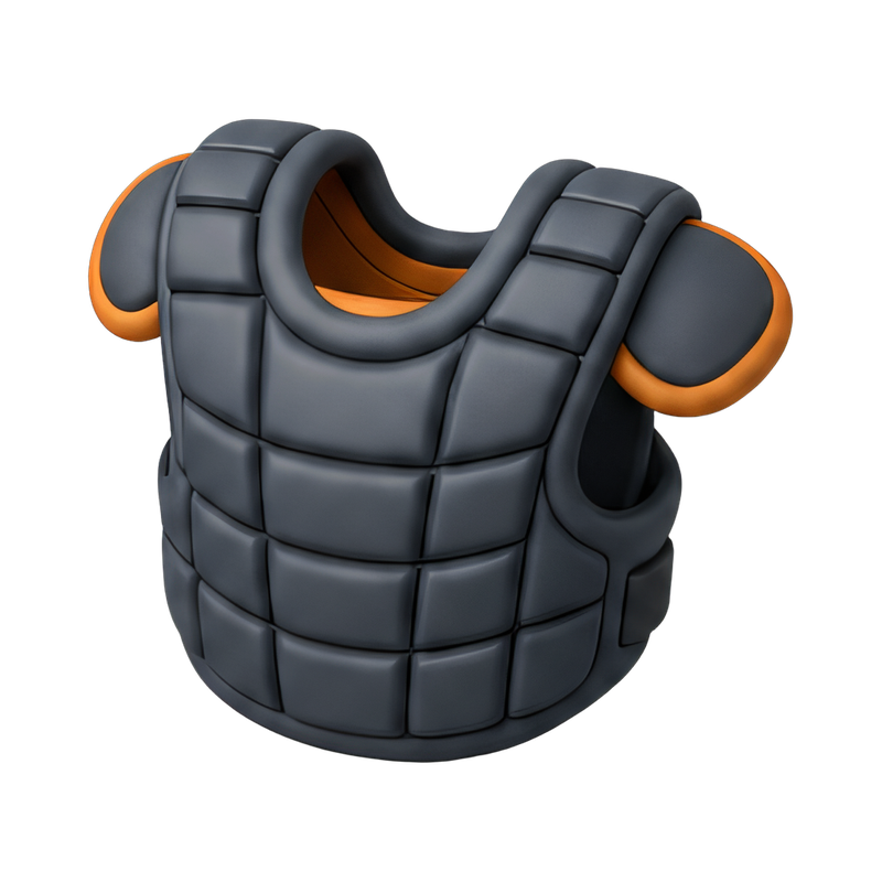Durable umpire chest protector