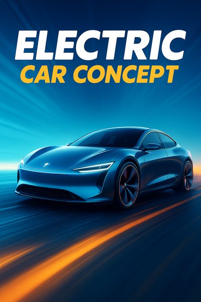 Dynamic Electric Car Concept with Bold Design Elements