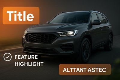 Automotive Promotional Image with Modern SUV Design
