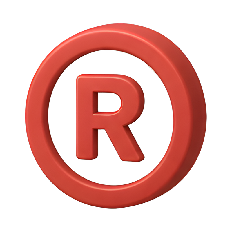 Registered trademark symbol design