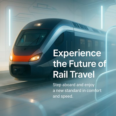 Futuristic Train Concept with Modern Design Elements