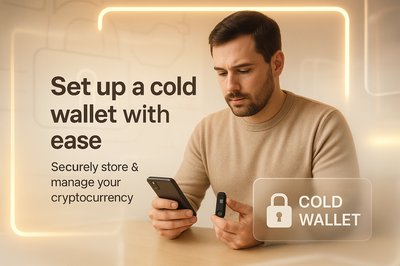 Informative Graphic on Setting Up a Cold Wallet for Cryptocurrency
