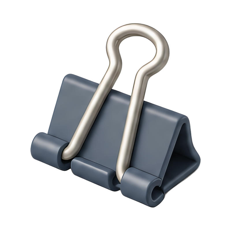 large binder clips in action