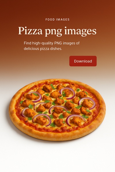 Delicious Pizza on a Gradient Background