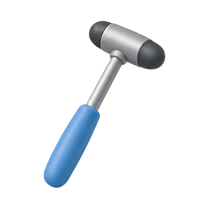 reflex hammer on a table