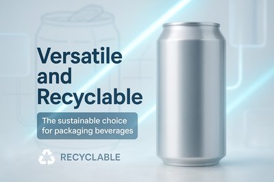 Promotional Graphic for Sustainable Beverage Packaging