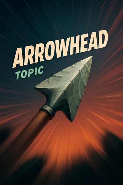 Dynamic Arrowhead Illustration with Engaging Design Elements