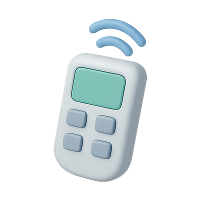 Stylized Remote Control Icon Design